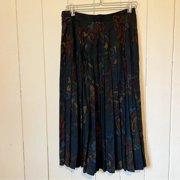 Mister Leonard Vintage Paisley Skirt and Top Set. Size 12. - Picture 6 of 12